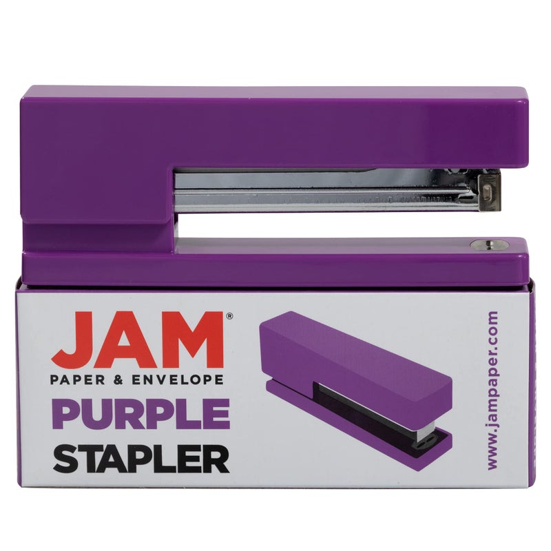JAM PAPER Modern Desk Stapler - Purple - Sold Individually - Image 5